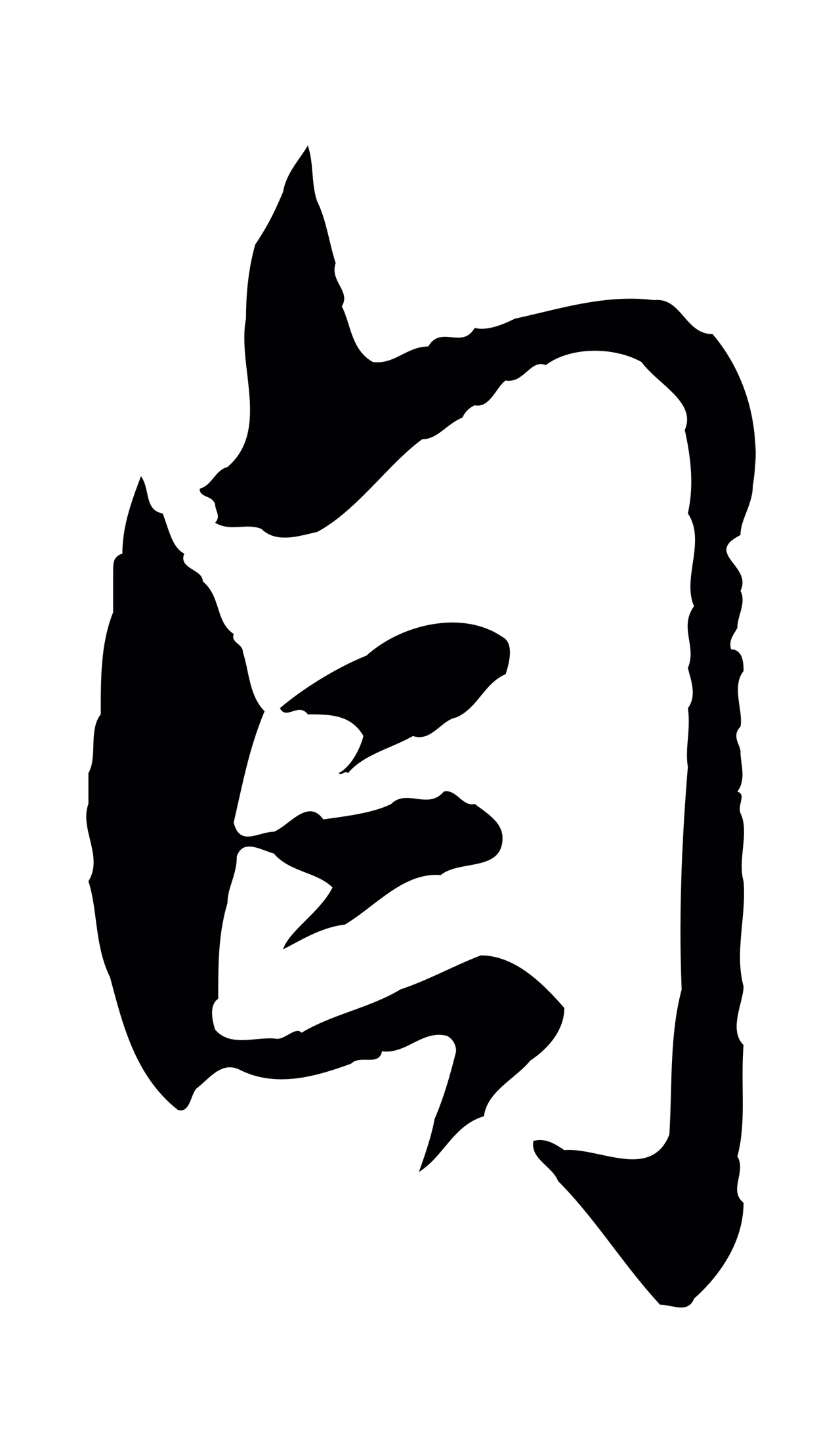 赵孟頫「自」字书法图片