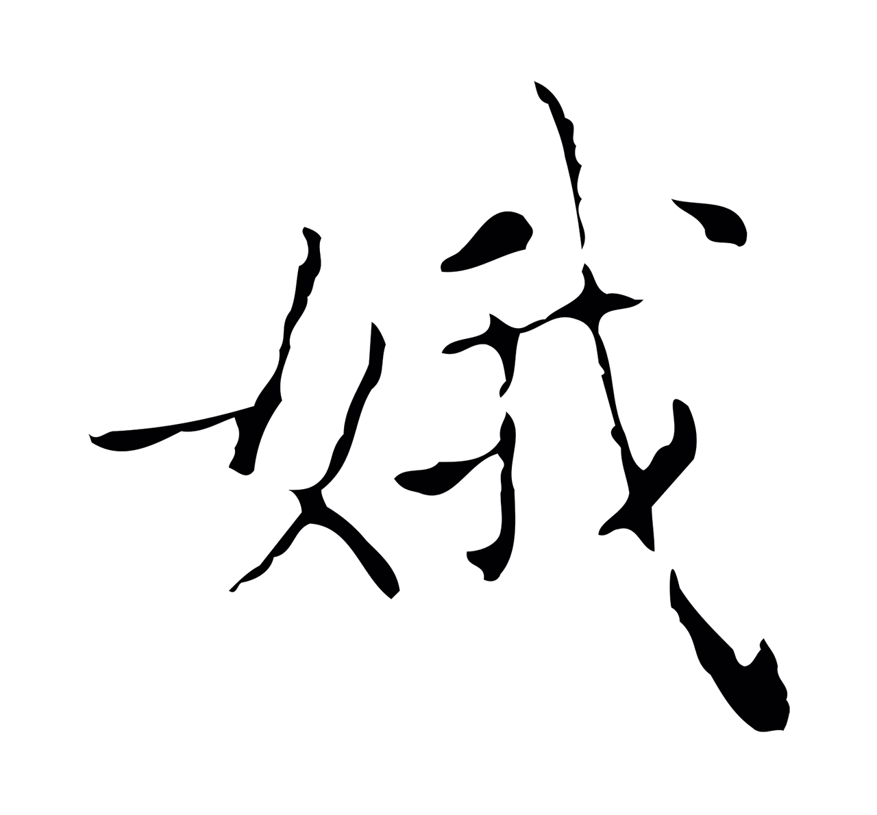 王羲之「娥」字书法图片