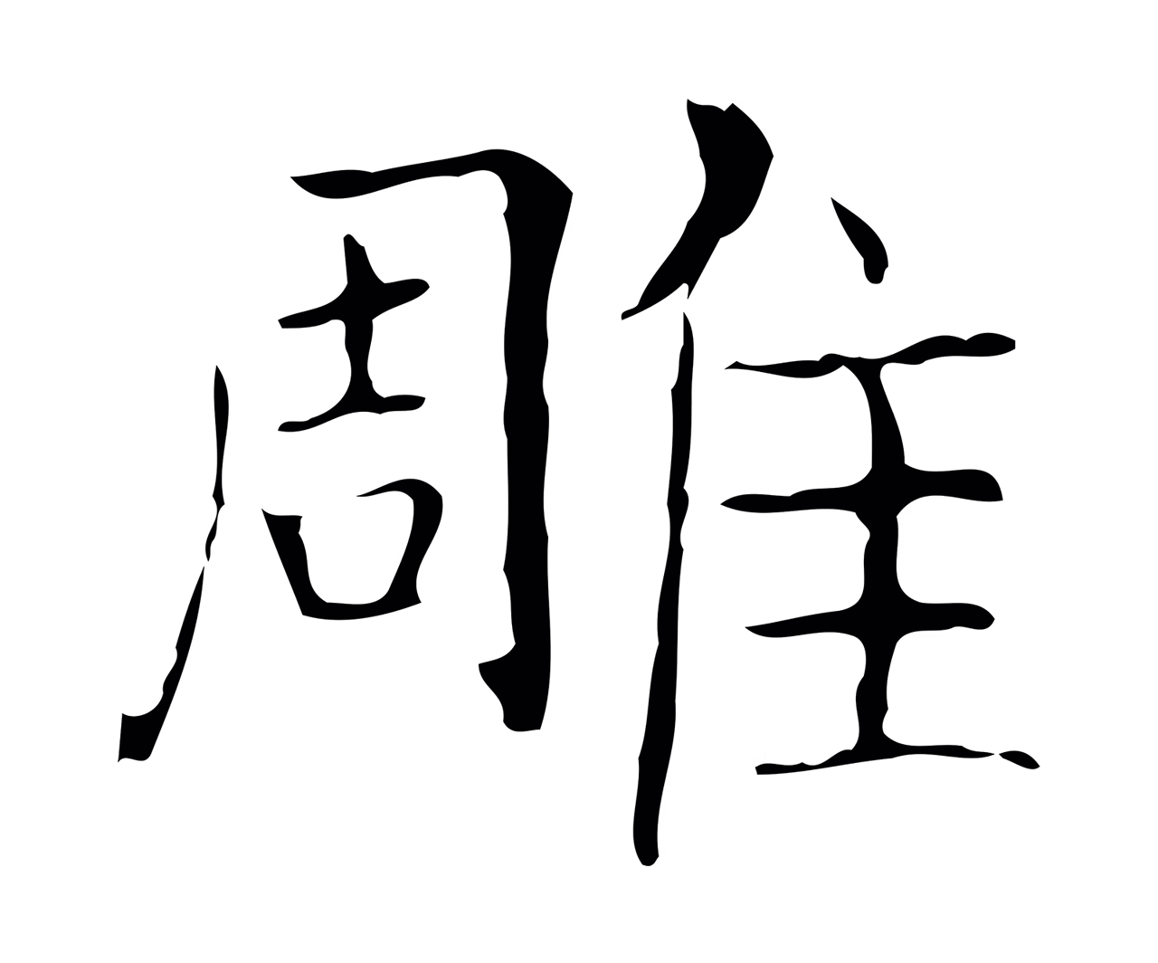 王羲之「雕」字书法图片