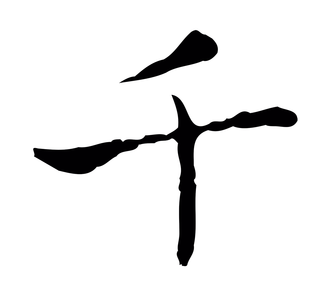 王羲之「千」字书法图片