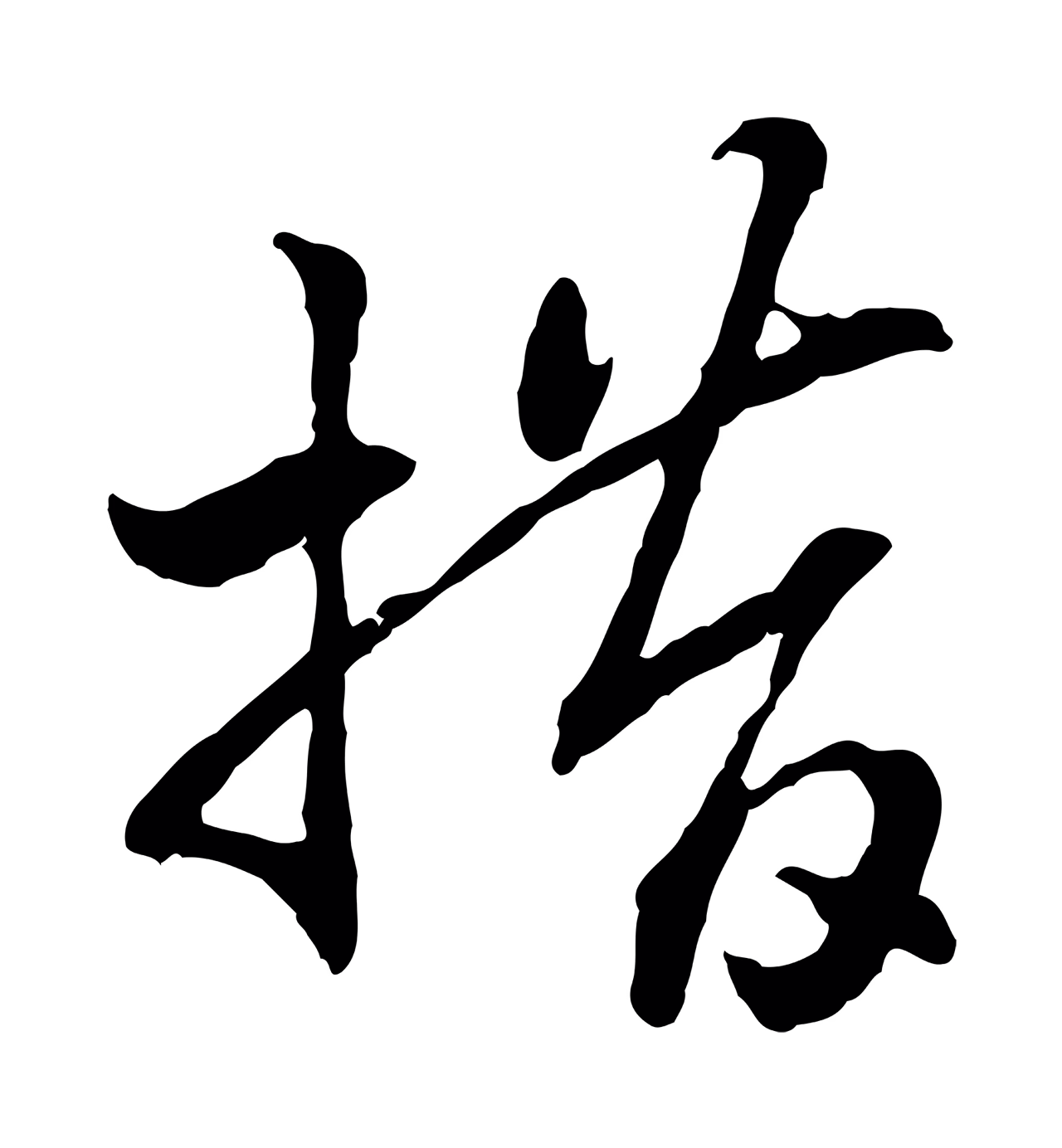 赵构「措」字书法图片
