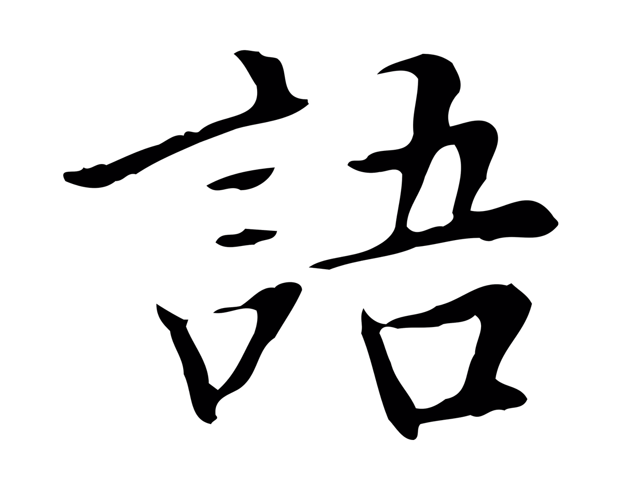 董其昌「語」字书法图片
