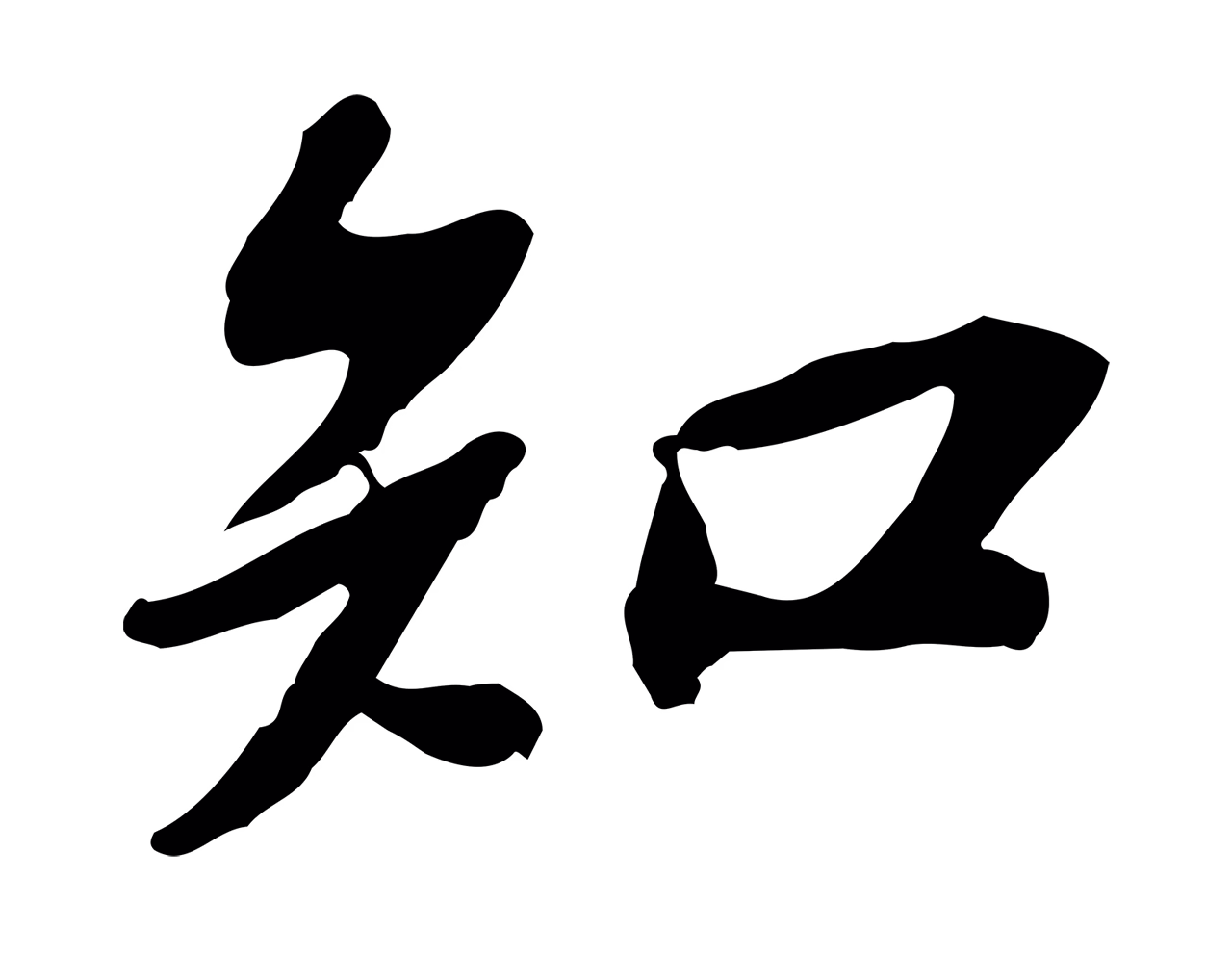 苏轼「知」字书法图片