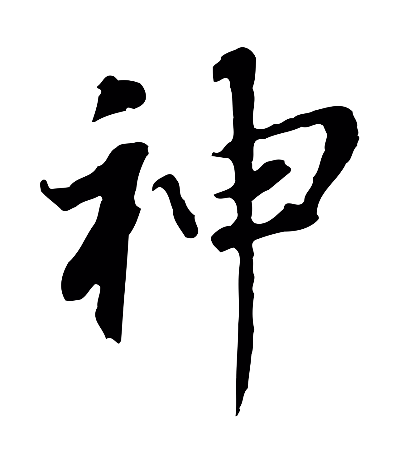 董其昌「神」字书法图片