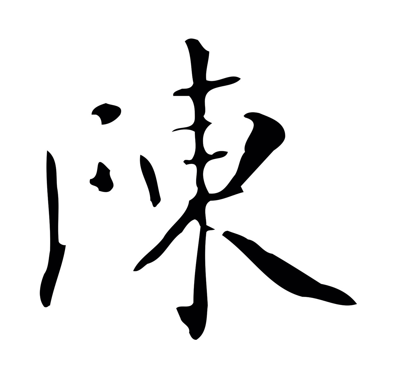 祝允明「陳」字书法图片
