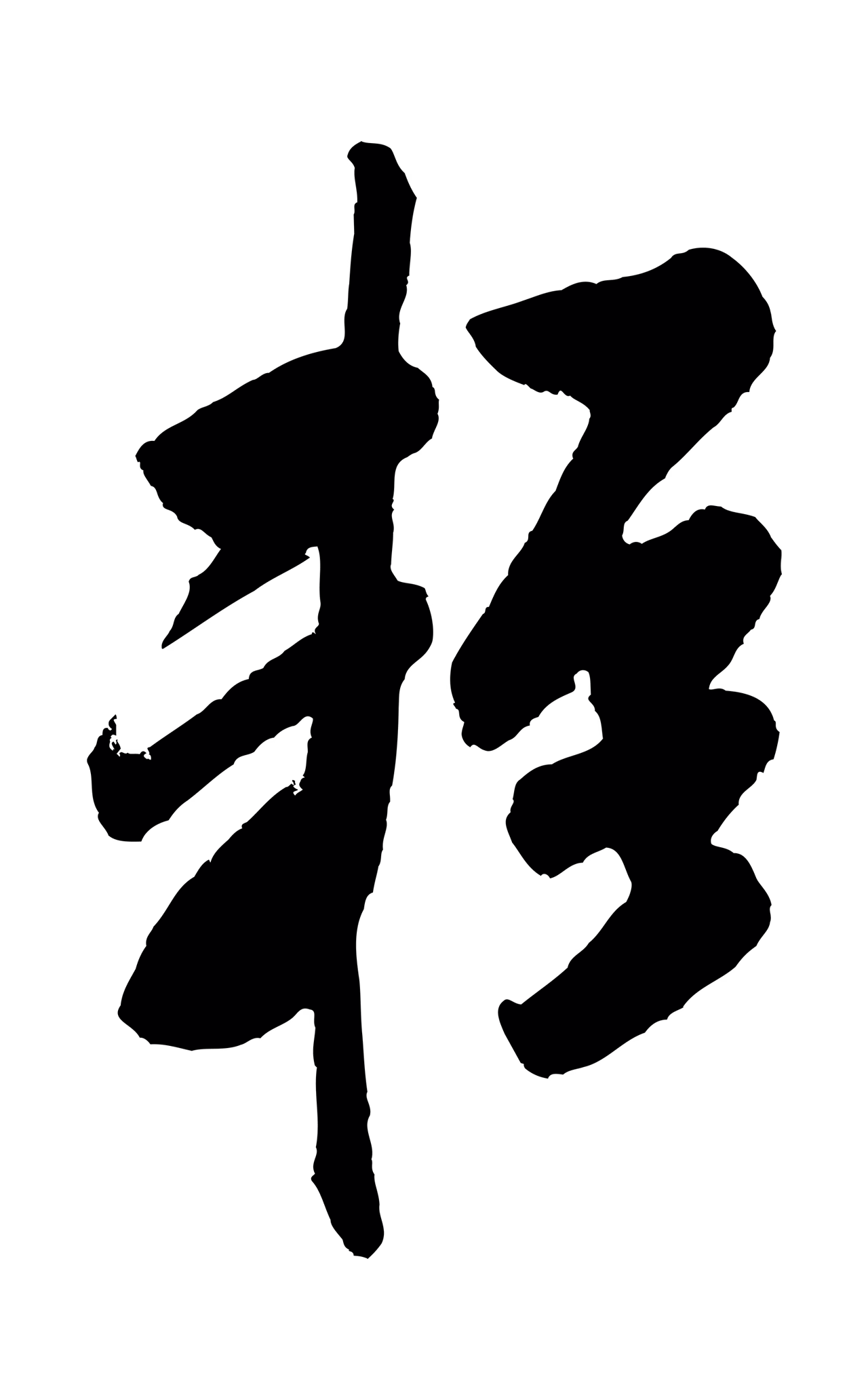 米芾「輕」字书法图片