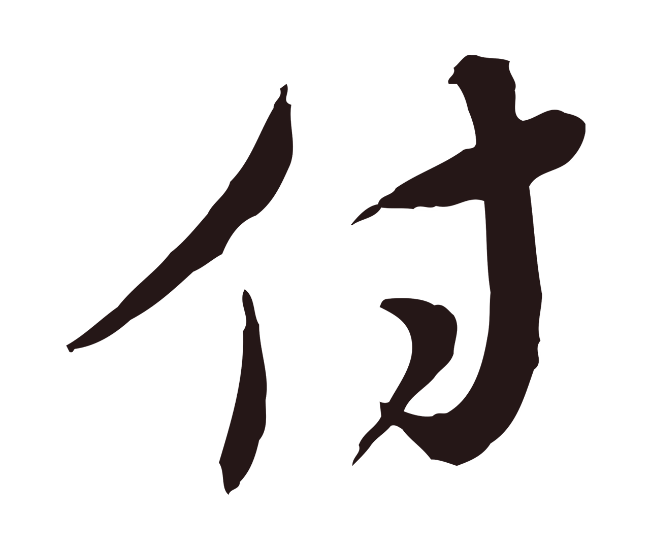 陈基「付」字书法图片