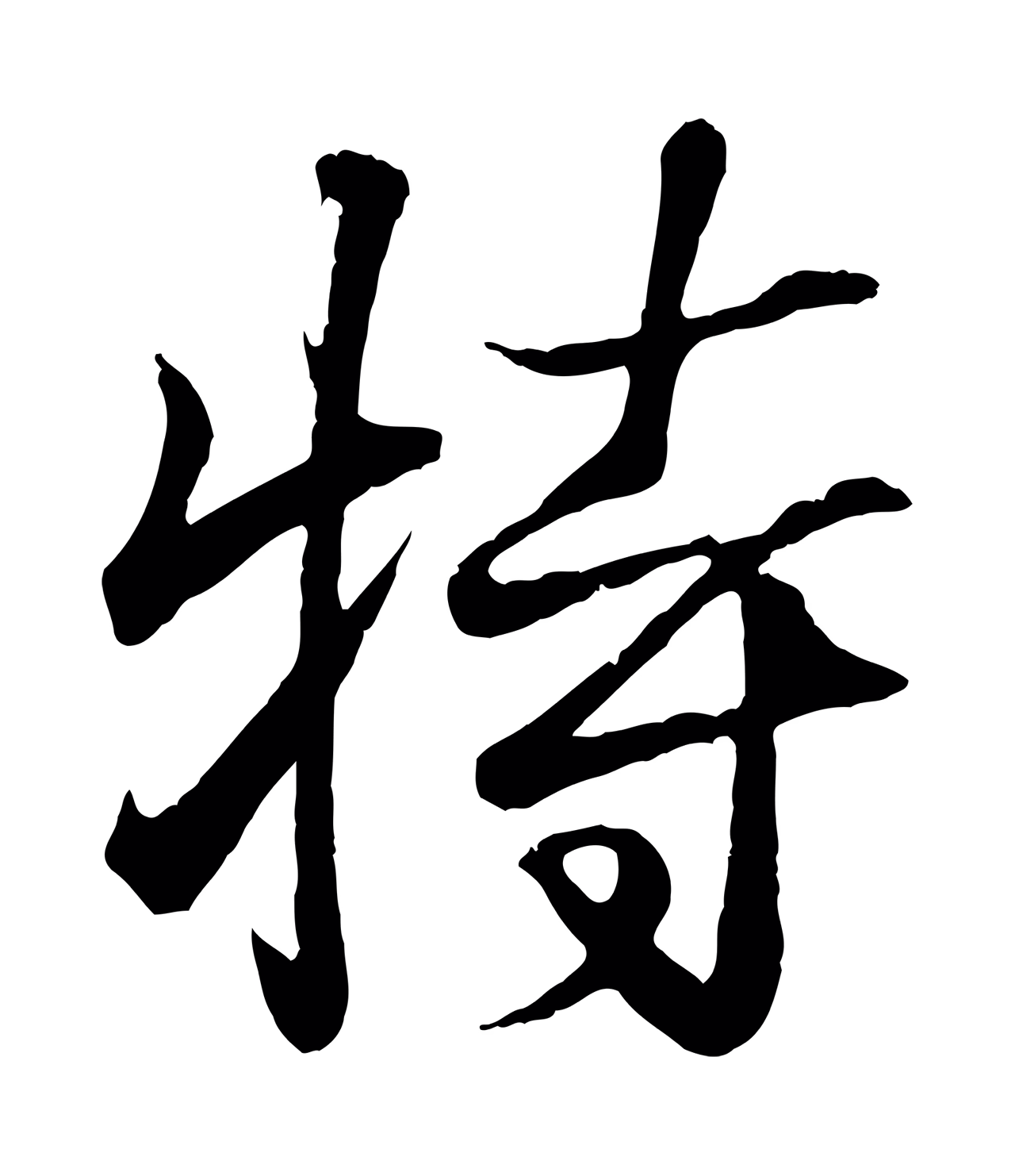 王羲之「特」字书法图片