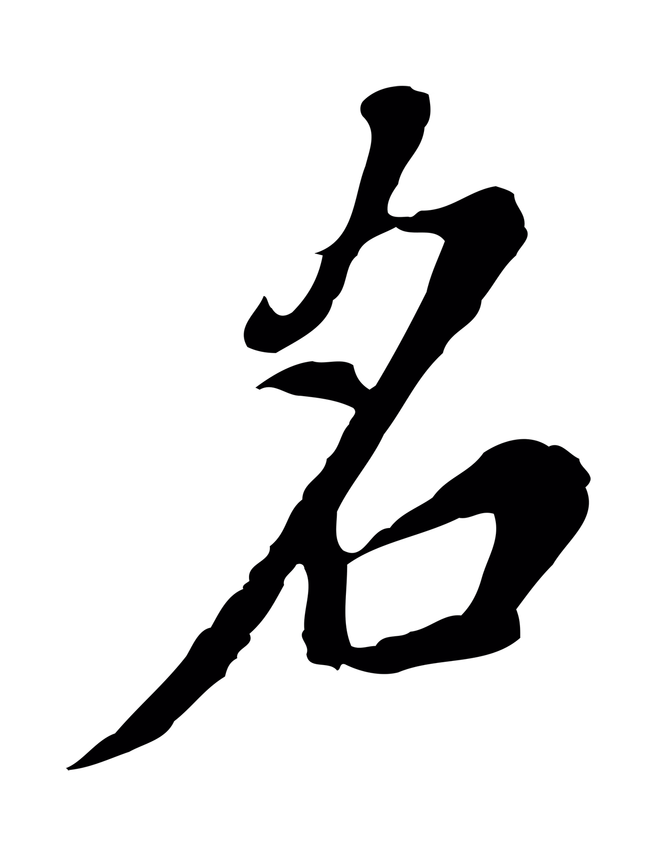 董其昌「名」字书法图片