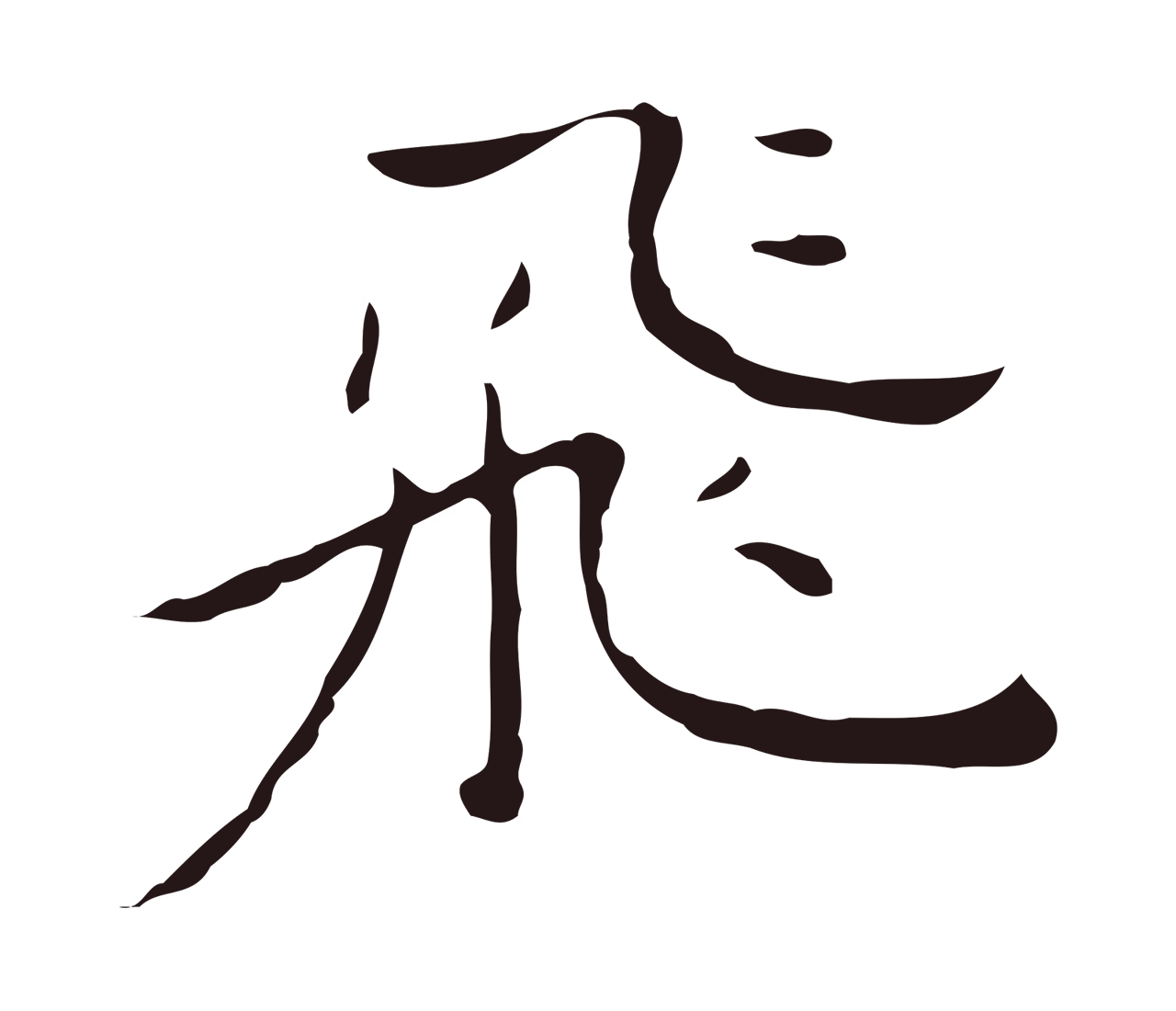 祝允明「飛」字书法图片