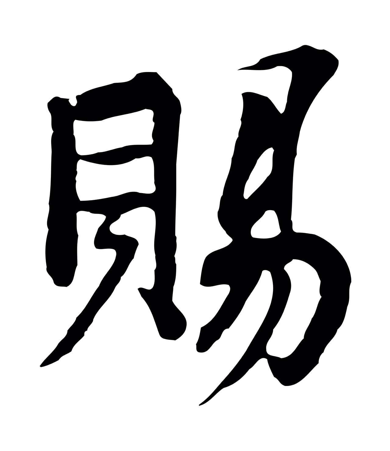 杨凝式「賜」字书法图片