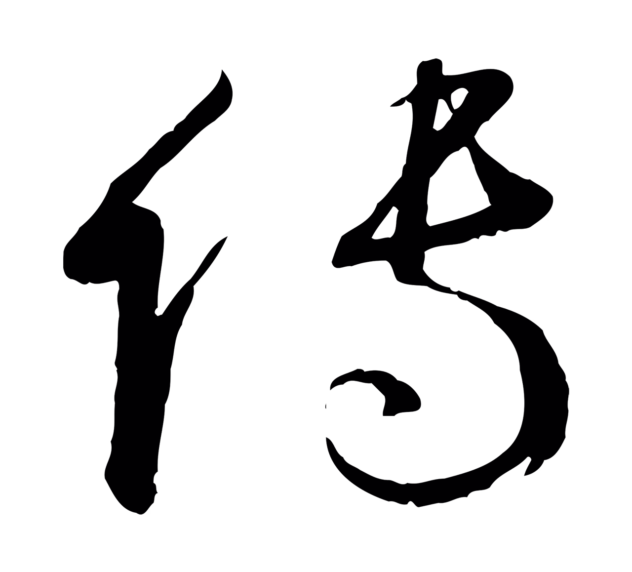 孙过庭「傳」字书法图片