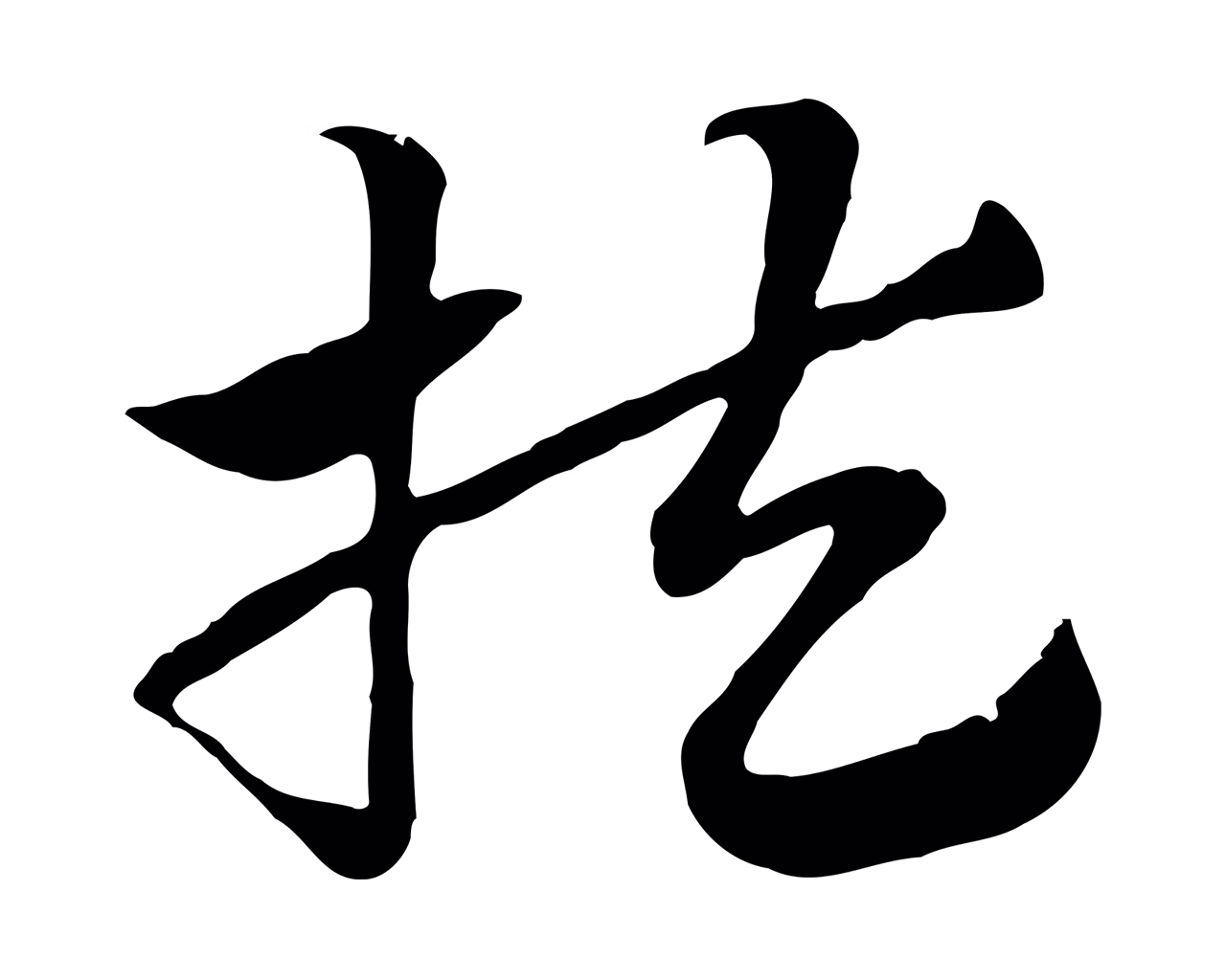 赵孟頫「扶」字书法图片