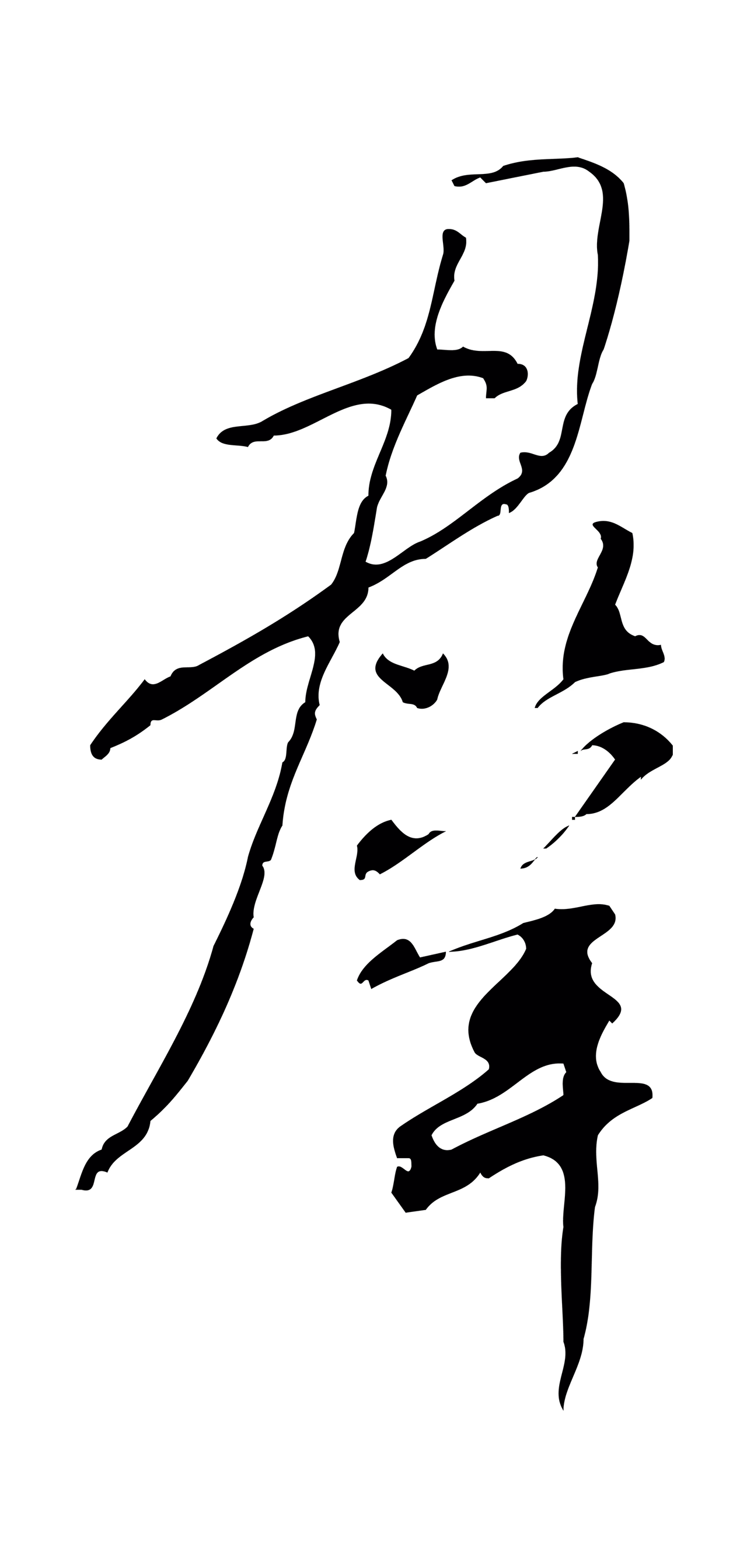 米芾「群」字书法图片