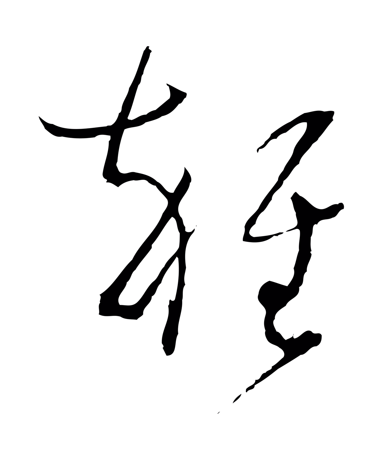 孙过庭「雜」字书法图片