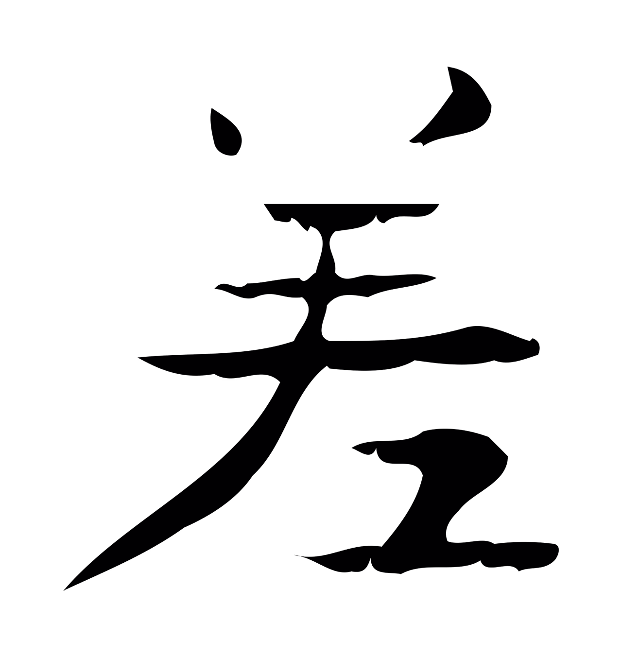 钟繇「差」字书法图片