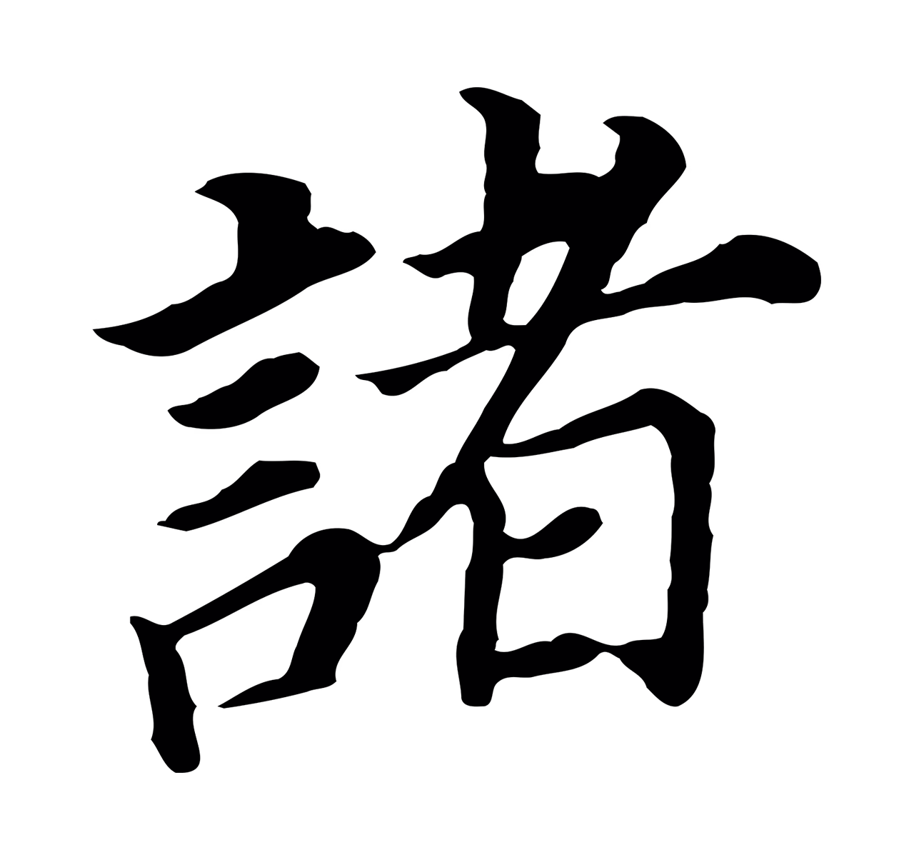董其昌「諸」字书法图片