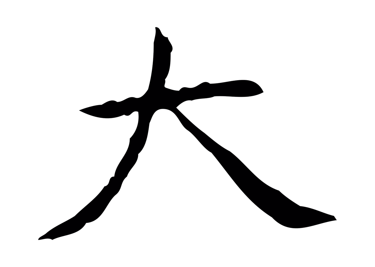 王羲之「大」字书法图片
