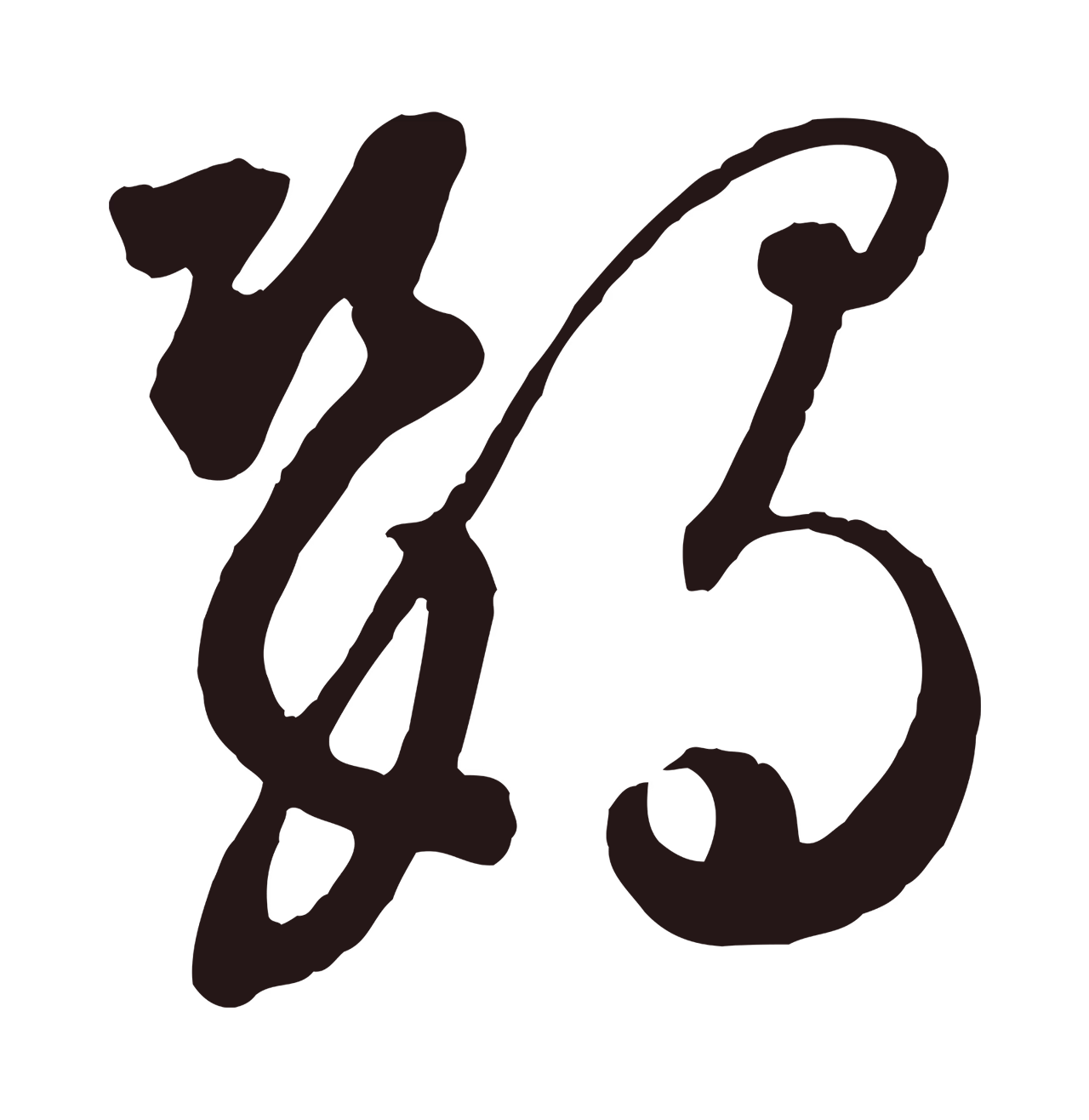 鲜于枢「鸚」字书法图片