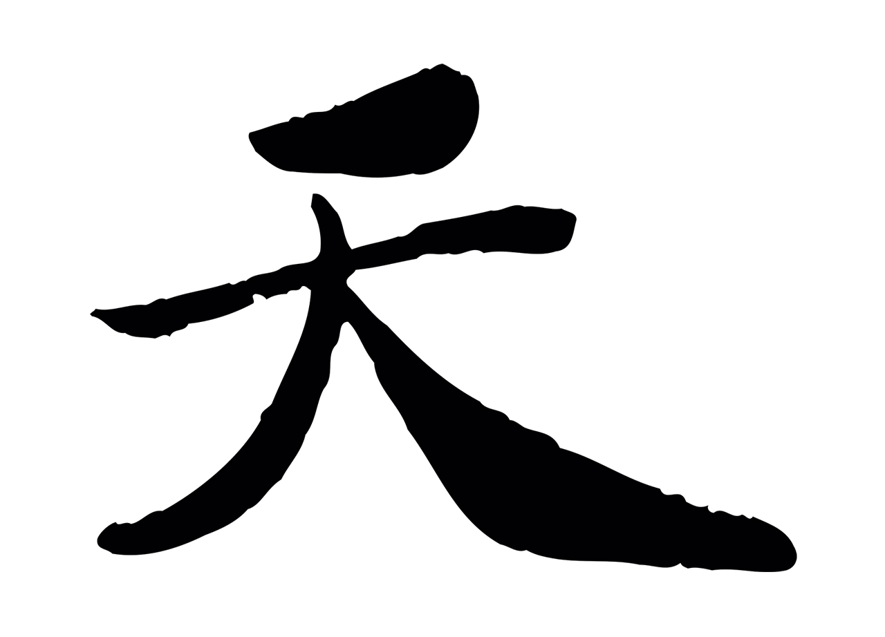 赵昚「天」字书法图片
