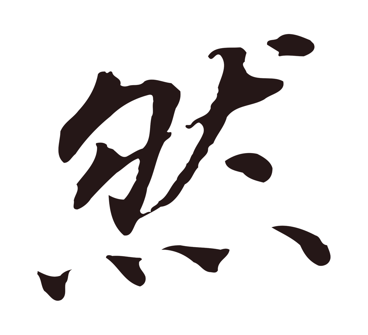 董其昌「然」字书法图片