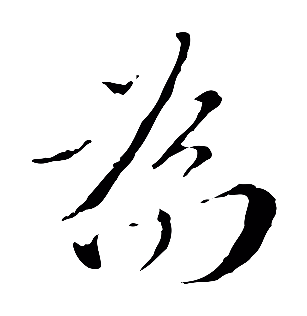 王穉登「為」字书法图片