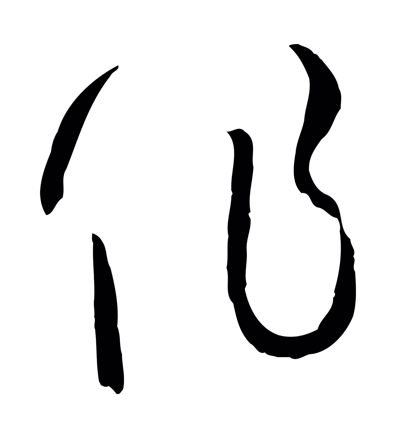 孙过庭「作」字书法图片