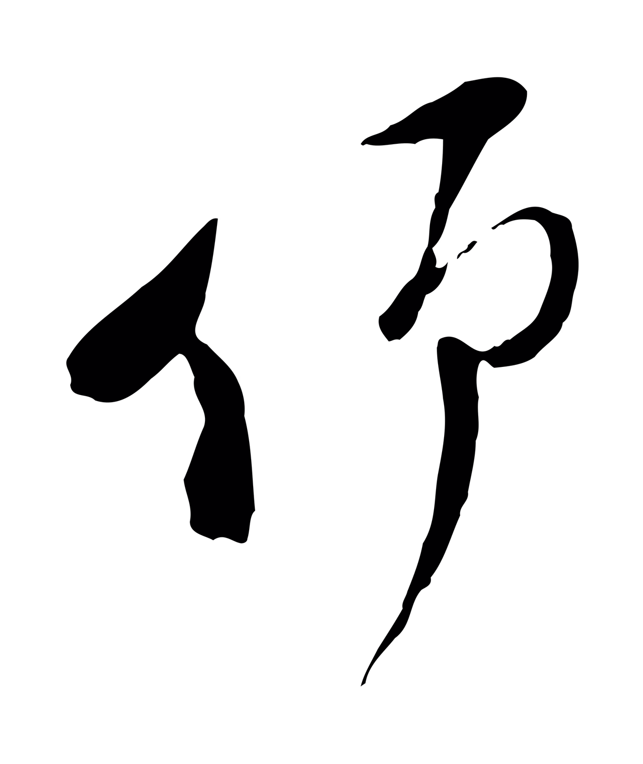 陆游「仰」字书法图片