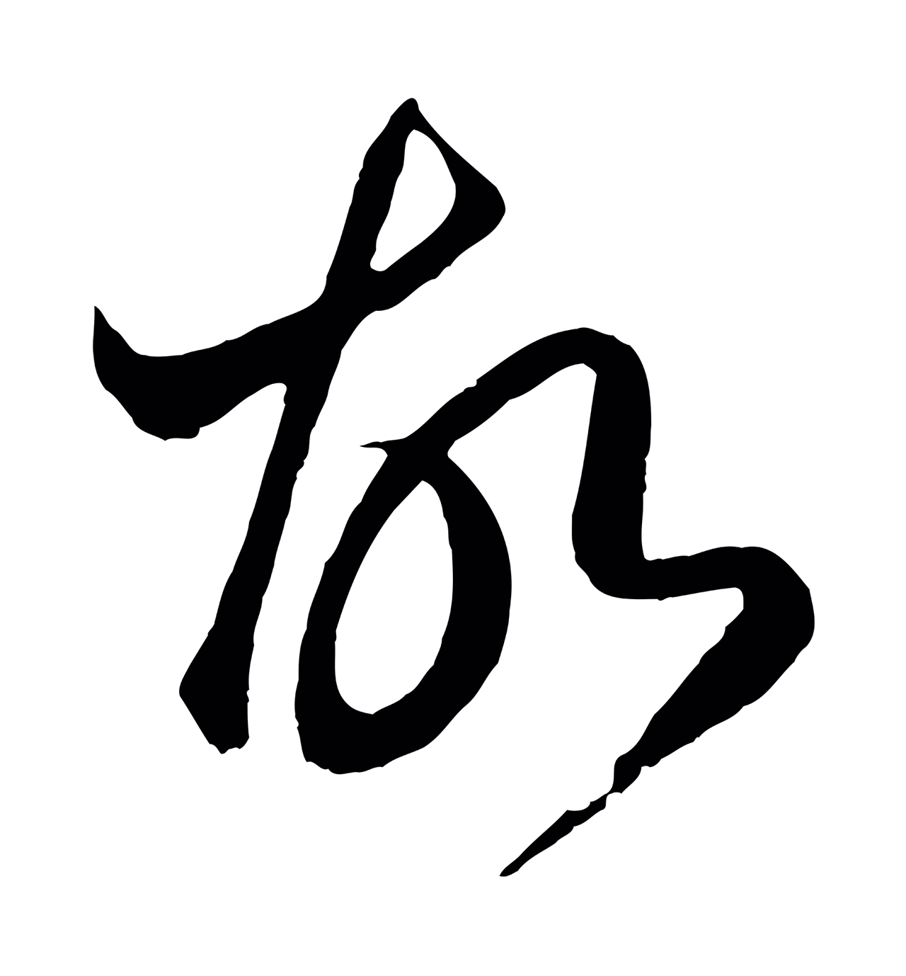 赵孟頫「故」字书法图片