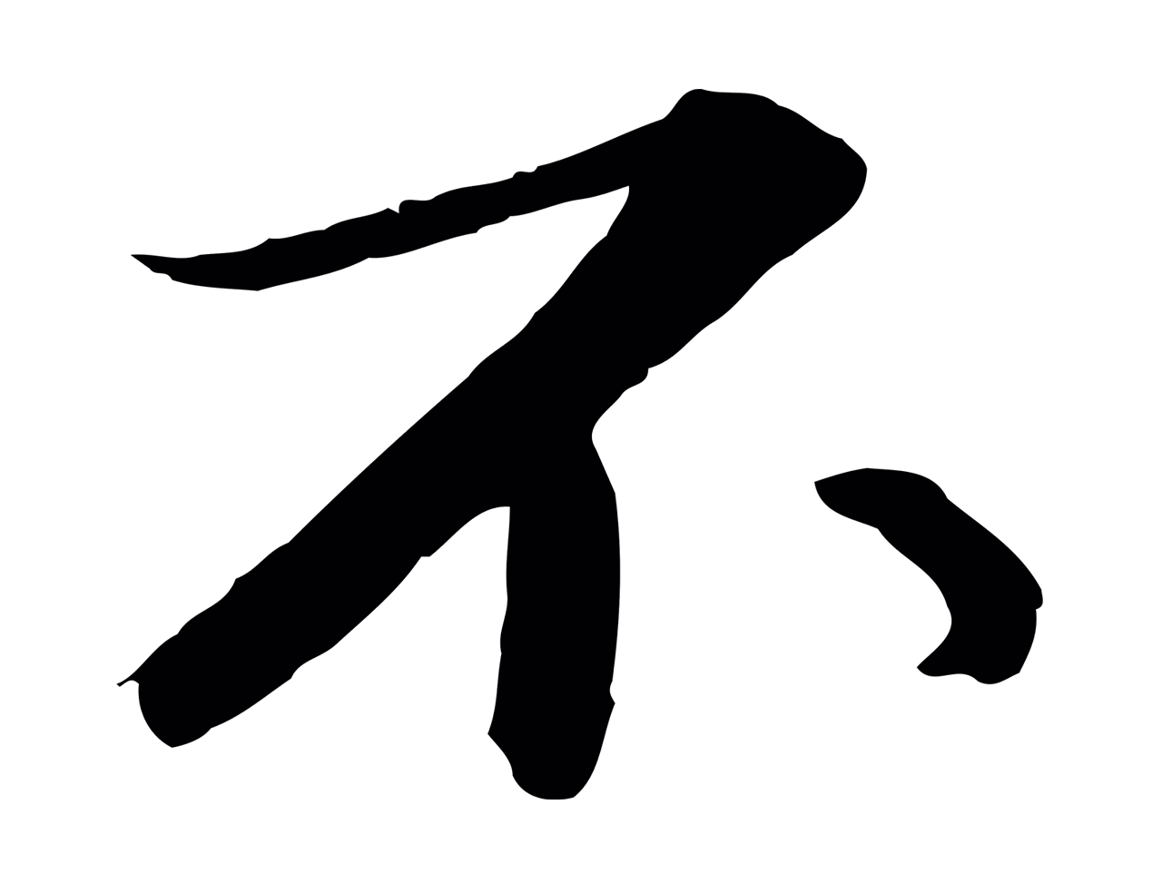苏轼「不」字书法图片