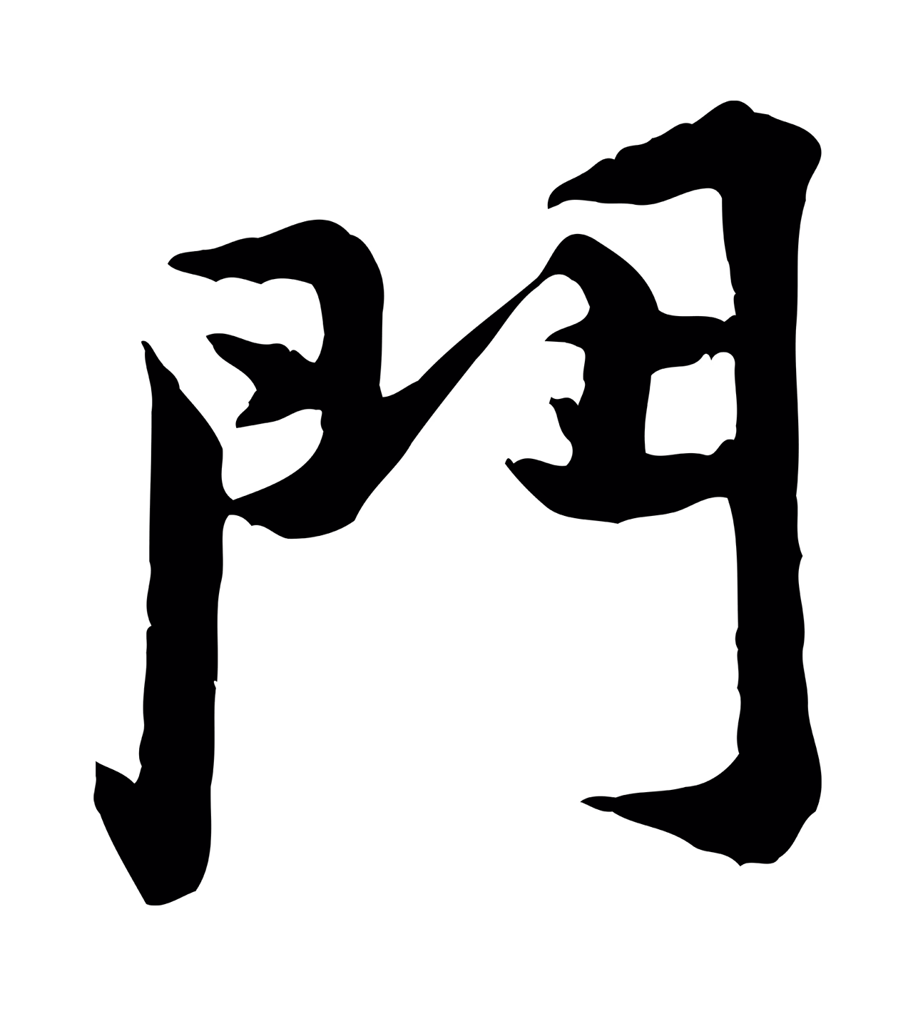 黄庭坚「門」字书法图片