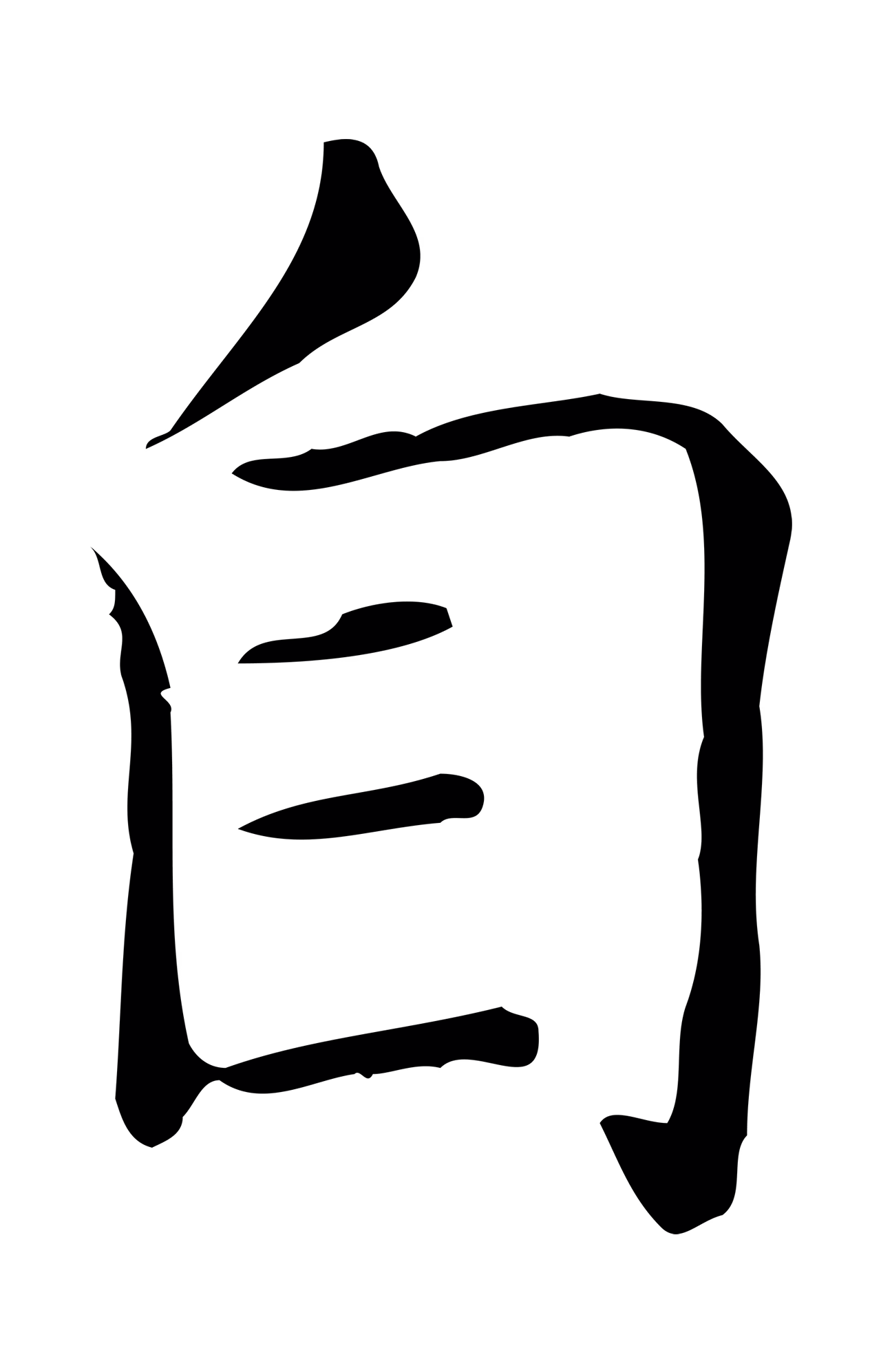 王羲之「自」字书法图片