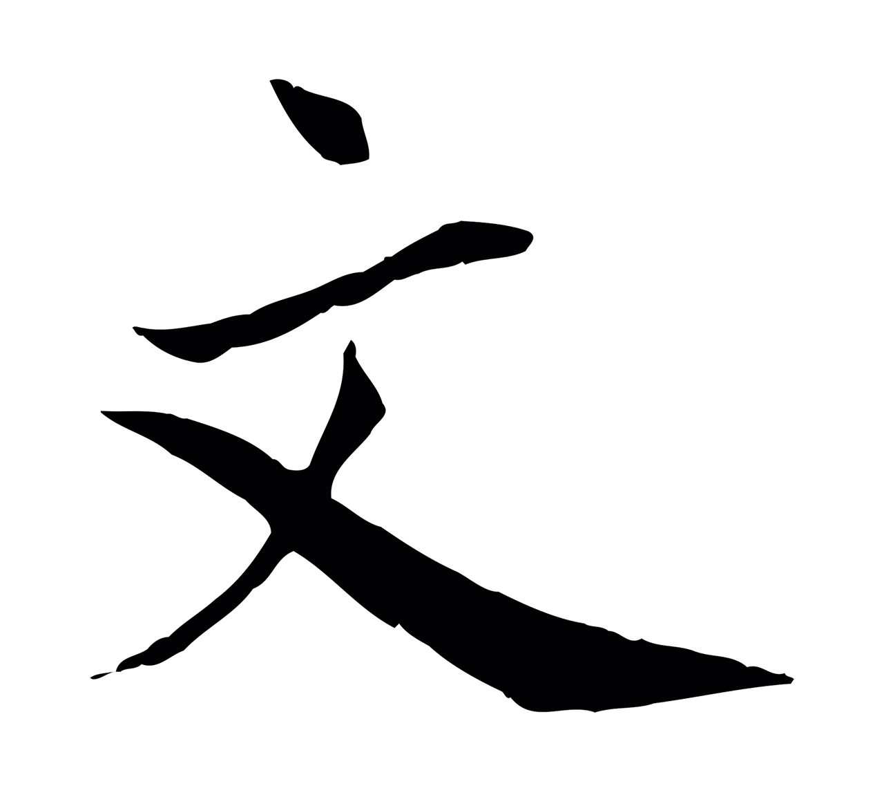 文同「文」字书法图片