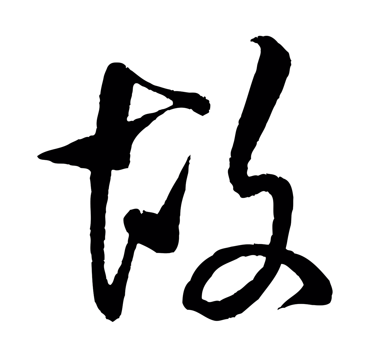 米芾「故」字书法图片