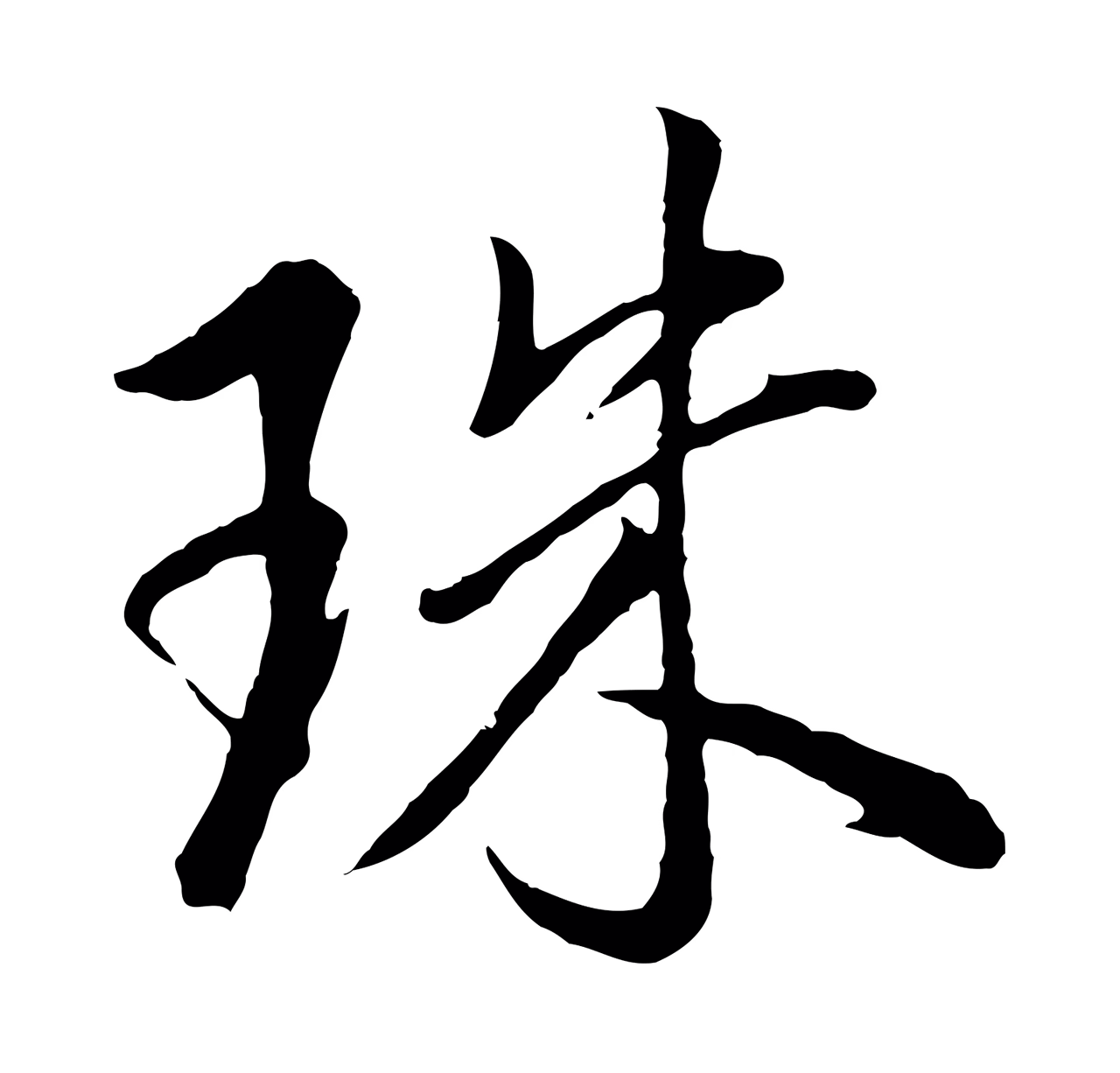 董其昌「珠」字书法图片