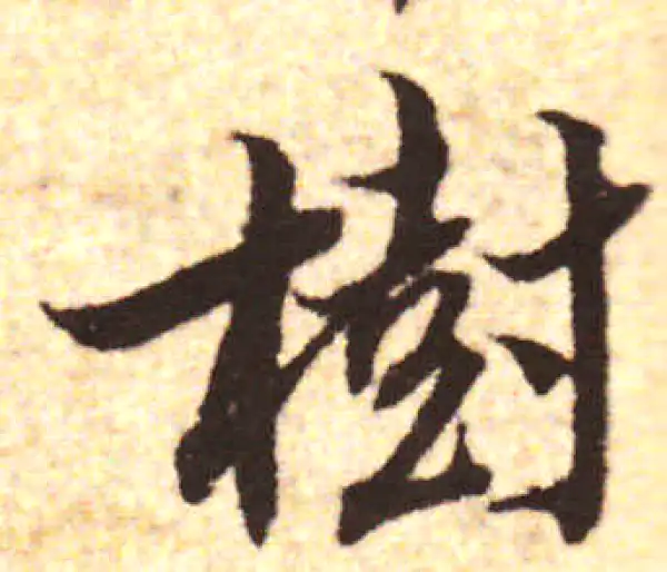 書道 『樹』 樹字书法大全- 书法字典- 集古作网